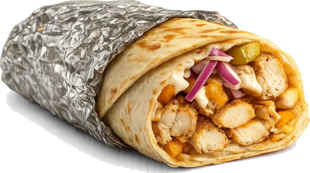 Chicken shawarma wrap